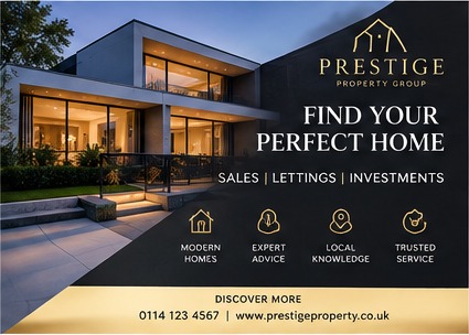 Prestige Property Group advert: find your perfect home